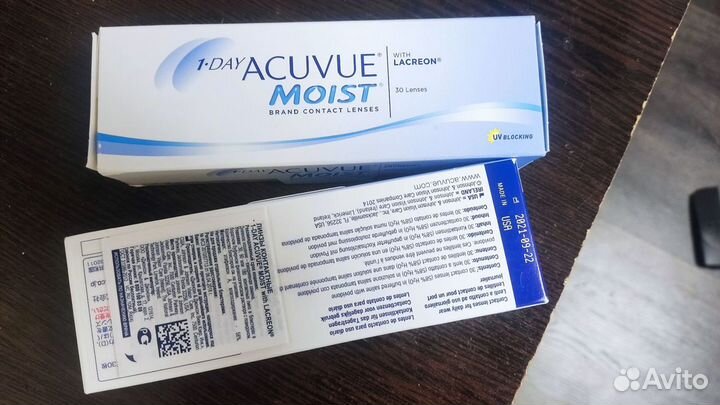 Линзы контактные acuvue moist -11.0