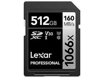 Карта памяти Lexar sdxc 512GB Professional 1066x
