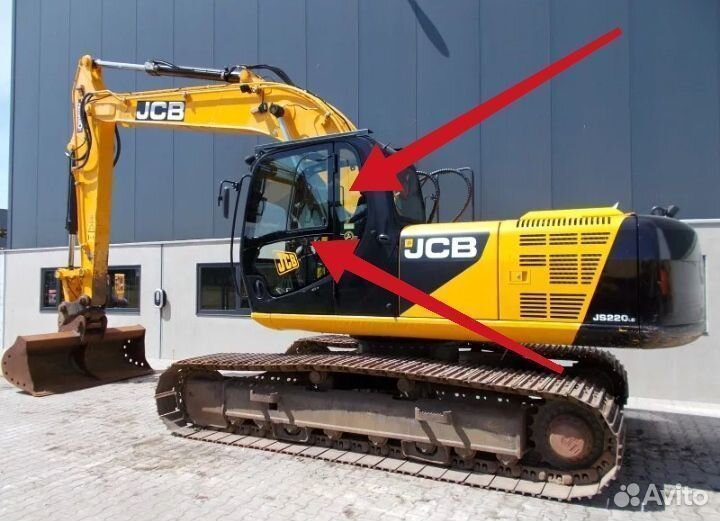 Стекло лобовое на экскаватор JCB JC 220