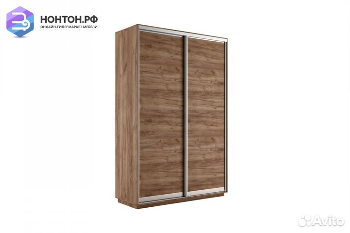 Шкаф-купе 2-х дверный Экспресс 45 крафт табачный