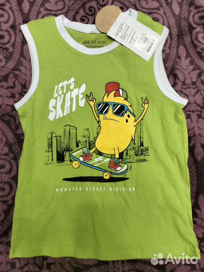 Новая майка детская 128