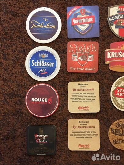 Коллеция подставок под пивной бокал (костер)