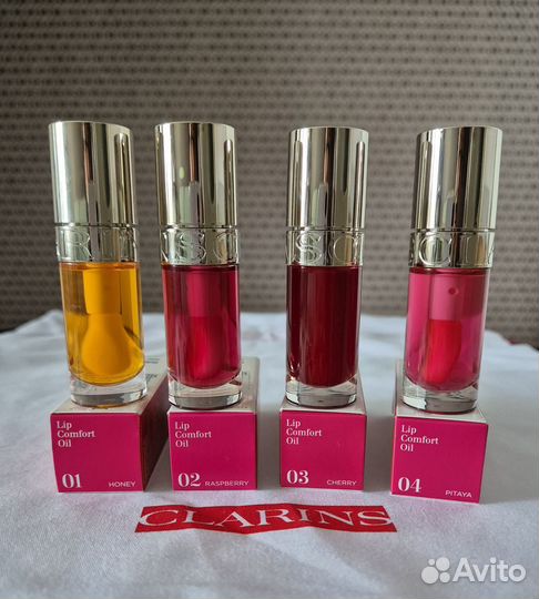 Clarins масло для губ 01, 02, 05