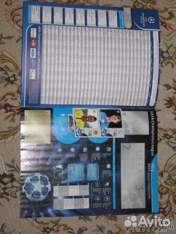 Альбом для стикеров uefa champions 12-13г+ наклейк