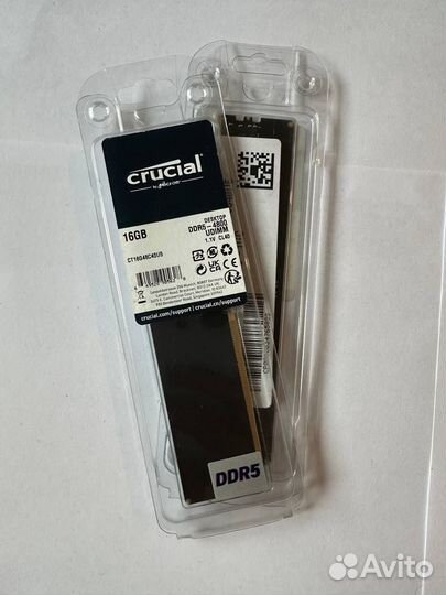 Оперативная память Crucial 16GB DDR5-4800 udimm 1