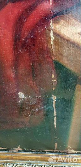 Картина старинная Святочные гадания