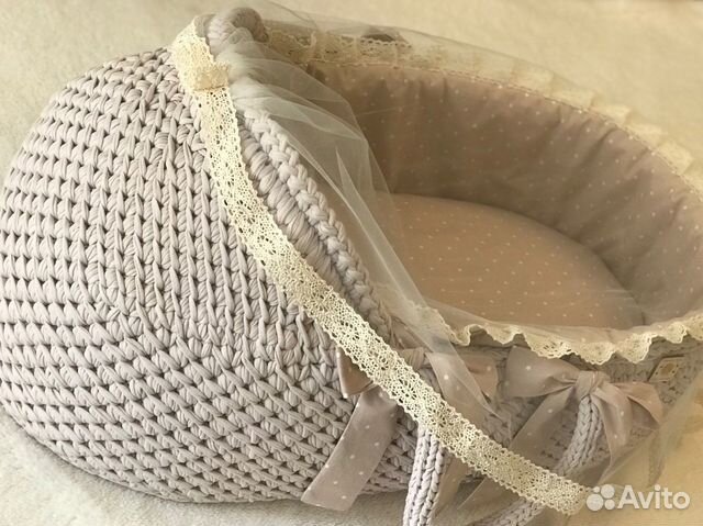 Корзина плетенная для младенца
