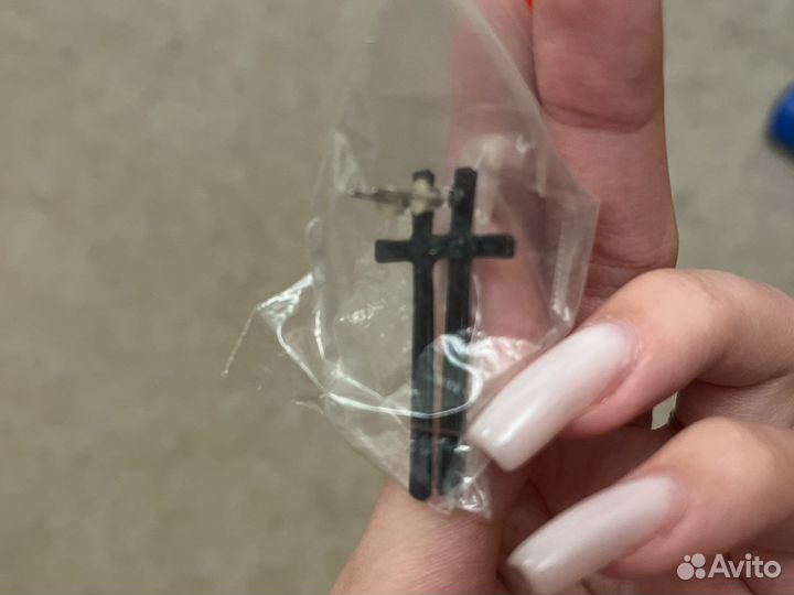 Сережки кресты