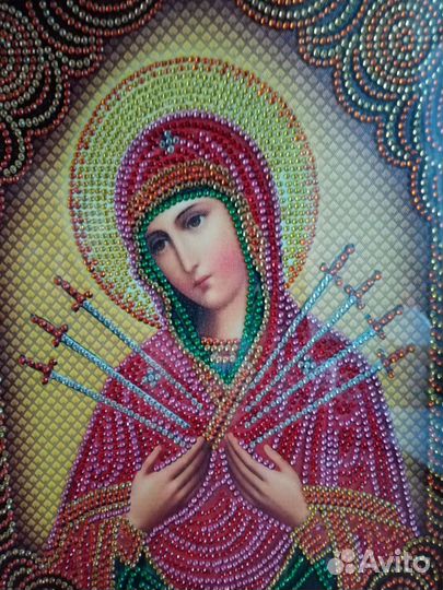 Алмазная мозайка Икона Пр.Бцы.Семистрельная