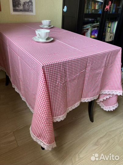 Скатерть новая в клетку на пасху 145*180