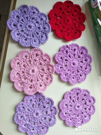 Подставка под кружку крючком