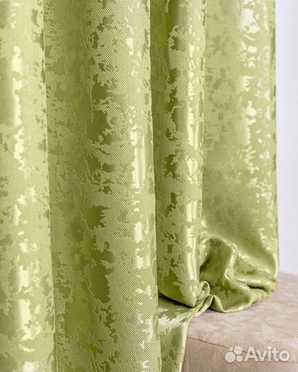 Комплект штор Версаль Светло-зеленые готовые