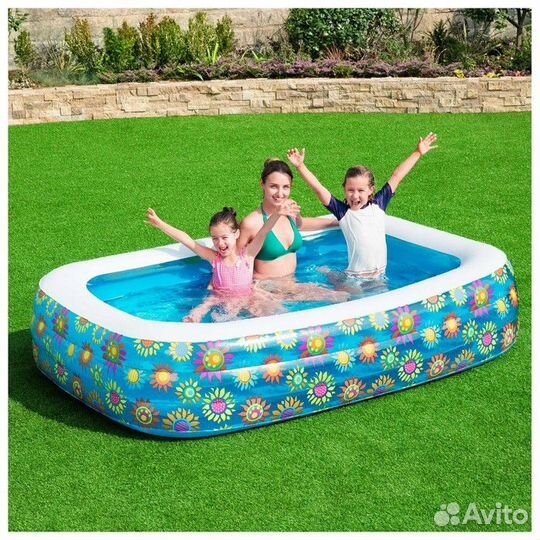 Бассейн Bestway «Цветочный мир», 229х152х56см