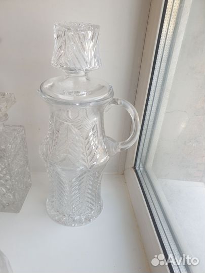 Штофы и графины СССР хрусталь