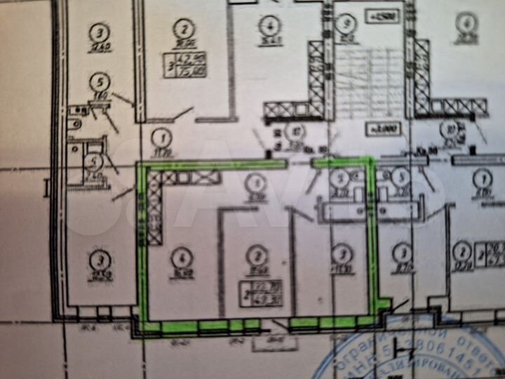 2-к. квартира, 50 м², 2/4 эт.