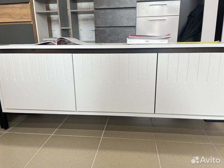 Тумба тв Аллиум-2 (Лофт белый) мекко слон