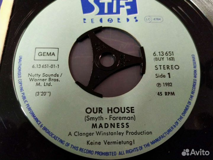Madness Our House винил single 1982 Германия