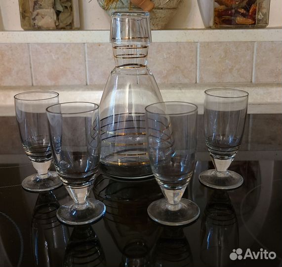 Штоф с рюмками, винтаж,60-е гг