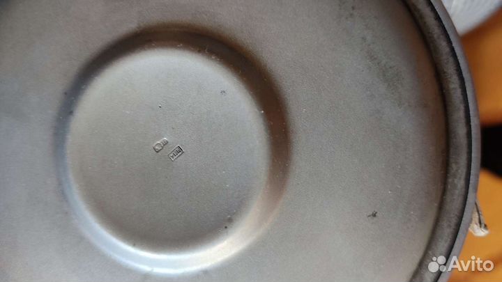 Чайная пара серебро