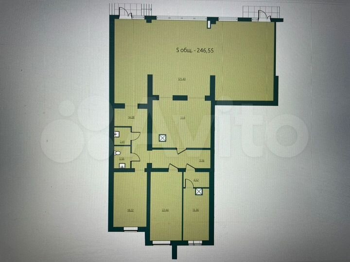 Торговое помещение, 246 м²