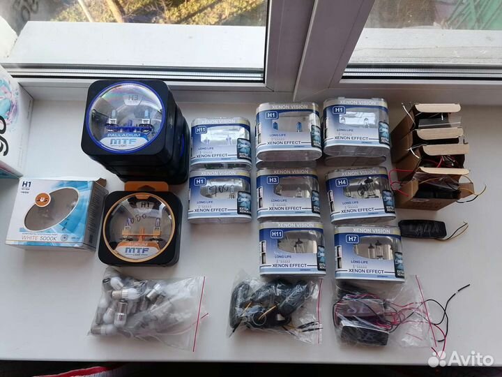 Лампы автомобильные галогенные h1 h3 h4 h11