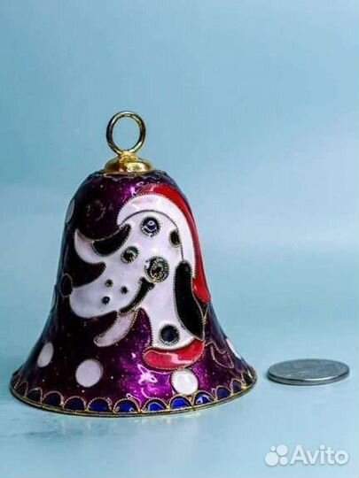 Колокольчики Клуазонне новогодние ч-2