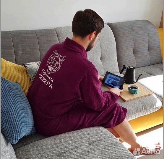 Халат с вышивкой