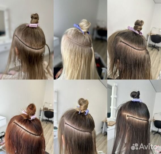 Наращивание волос на косичку/ трессы