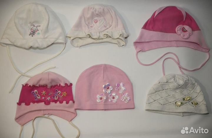 Летние головные уборы на девочку 0+