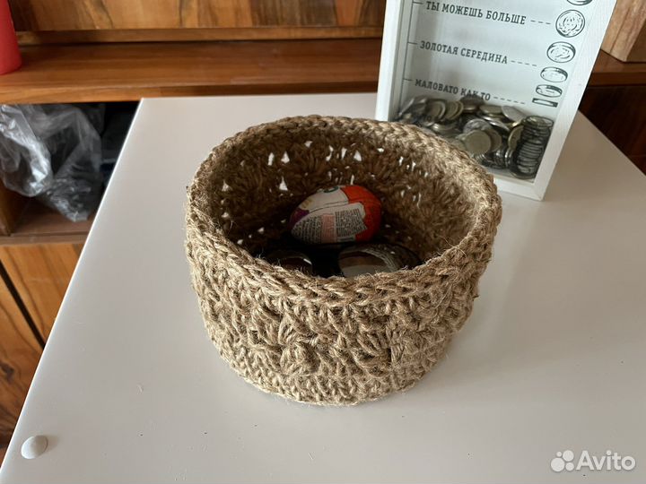 Джутовая корзина