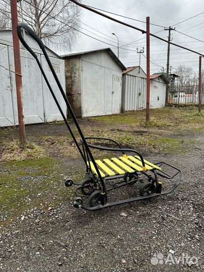 Сани детские с колесами