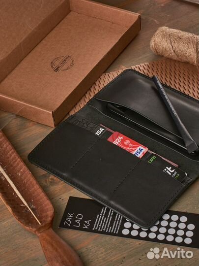 Кошелек портмоне мужской из натуральной кожи