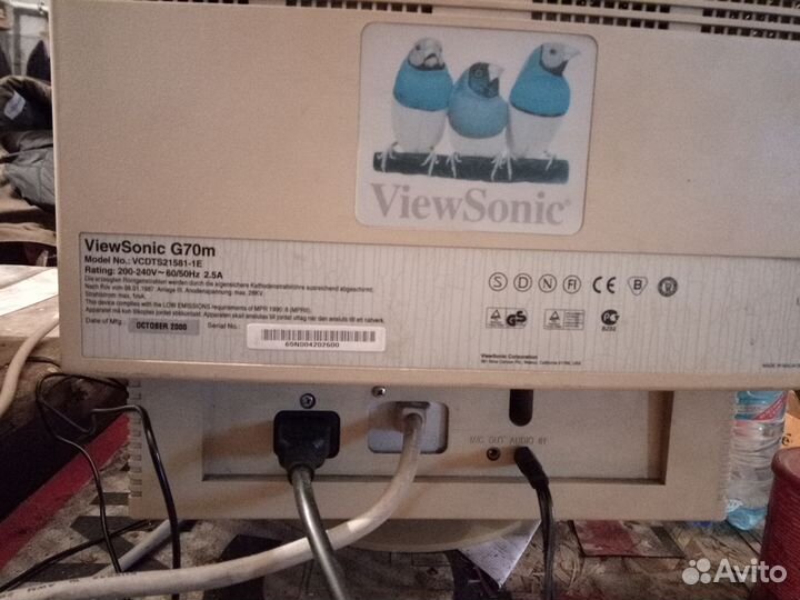 Монитор view sonic G70m