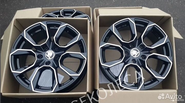 Skoda r16 rs style коммлект новых дисков