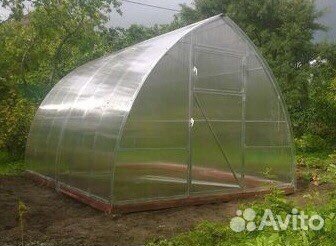 Теплица капля поликарбонат бу.3 на 12