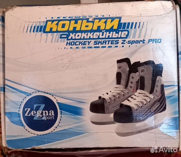 Коньки хоккейные Zeqna,размер 34
