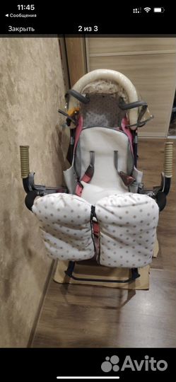 Детские санки коляска