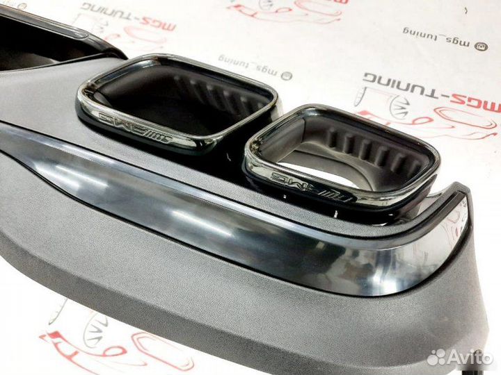 Диффузор с черными насадками GLC X253 рест. 63 AMG