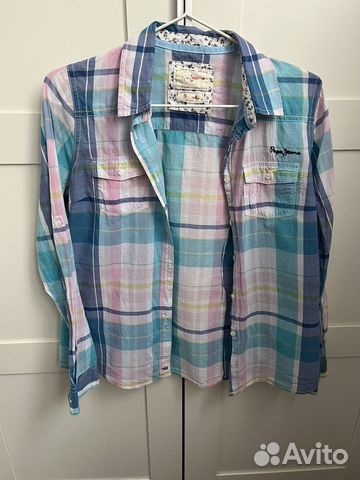 Рубашка в клетку женская pepe jeanse