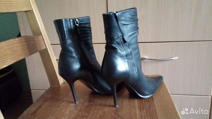 Calipso. Кожа натуральная. Ботильоны