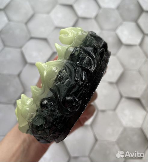 Пепельница Череп 1392 ручной работы светящаяся