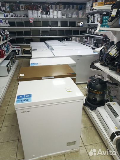 Ларь морозильный бирюса-680 белый