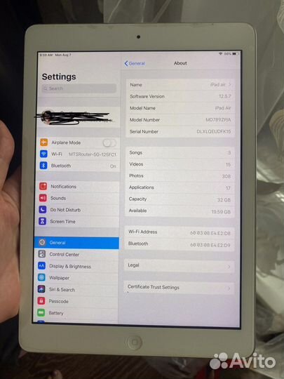 iPad Air 1 32gb