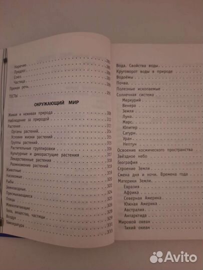 Справочник школьника 1 - 4 класс