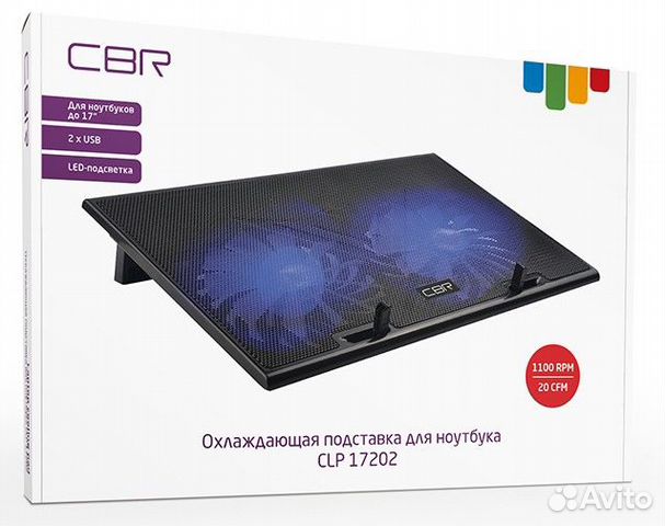 Подставка охлаждающая для ноутбука CBR CLP 17202