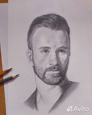 Портрет по фото карандашом на заказ