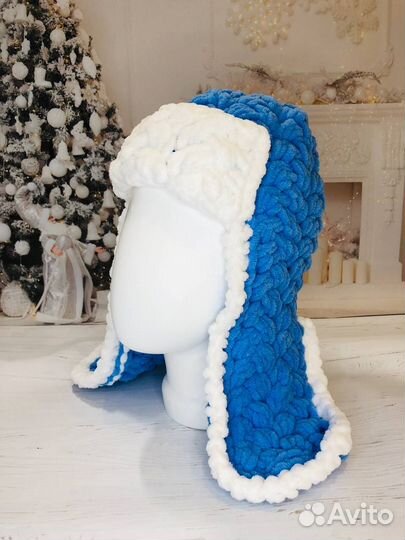 Шапка-ушанка женская