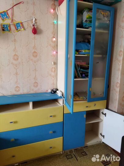 Детская кровать от 3 лет, шкаф, комод