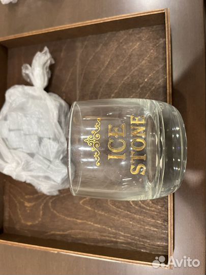 Подарочный набор бокалы плюс камни для вина