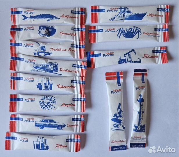 Сахар в стиках для коллекций